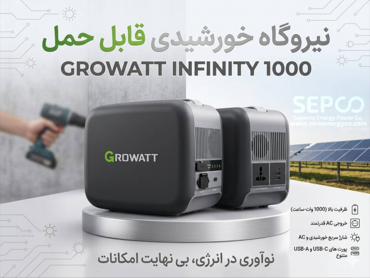 پکیج قابل حمل - پاور استیشن Growatt INFINITY 1000