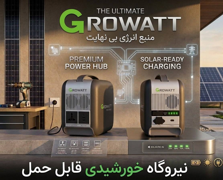 پکیج قابل حمل - پاور استیشن Growatt INFINITY 1000